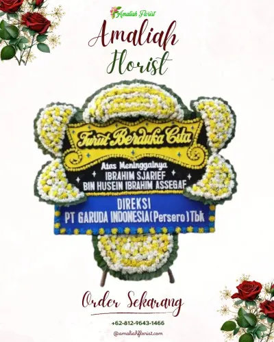 Papan Bunga Duka di Beji Pasuruan