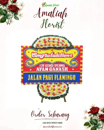 Bunga Papan Congratulation di Beji Pasuruan